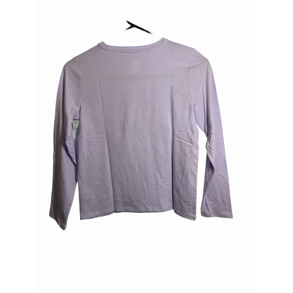wonder nation girls long sleeve purple unicorn shirt size large 10‎ 12